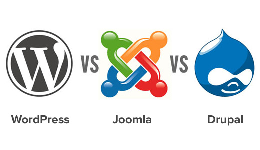 اینفوگرافی تفاوت های جوملا، وردپرس و دروپال Differences between Joomla and WordPress